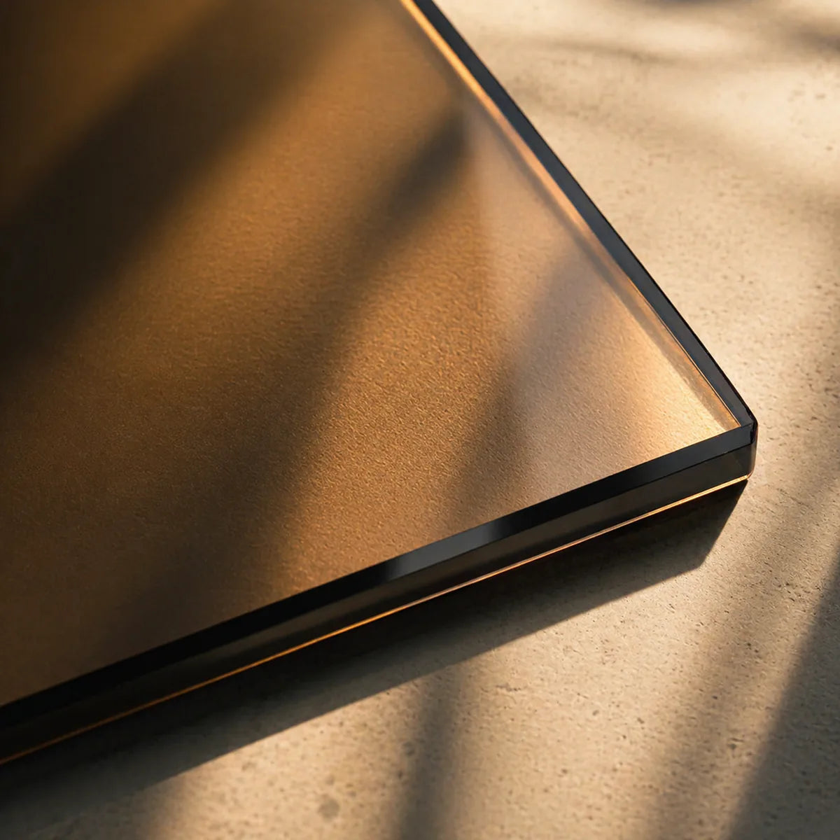 8mm bronze-tinted tempered glass door on a Bettr sauna