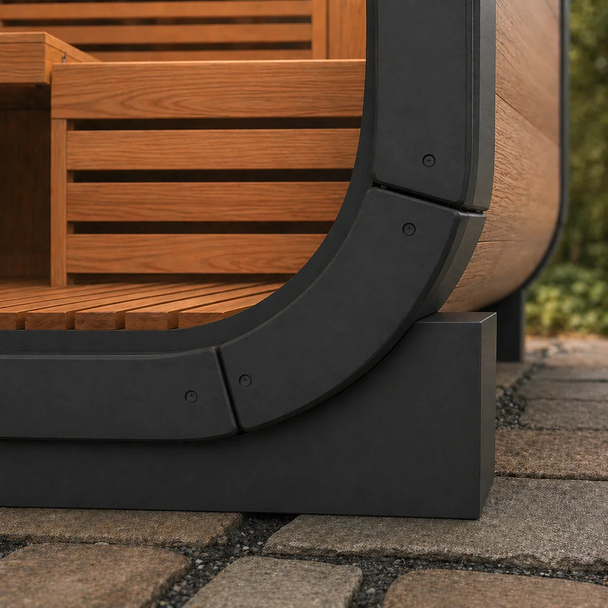 Marine-grade fibreglass base of a Bettr sauna